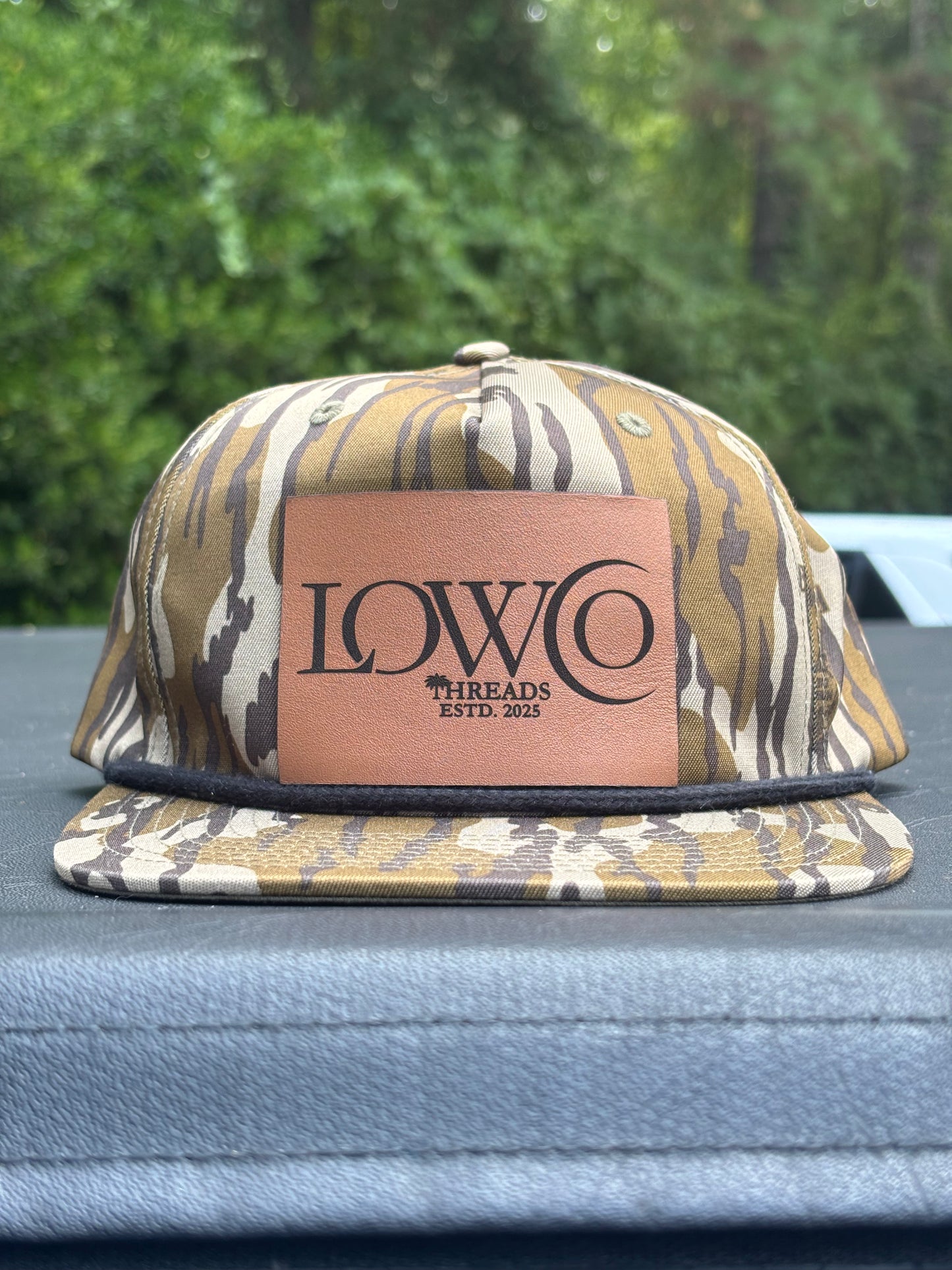 Lowco Threads Richardson 256p Camo Umpqua Rope Snapback Five-Panel Baseball Cap - Front Logo Leather Patch