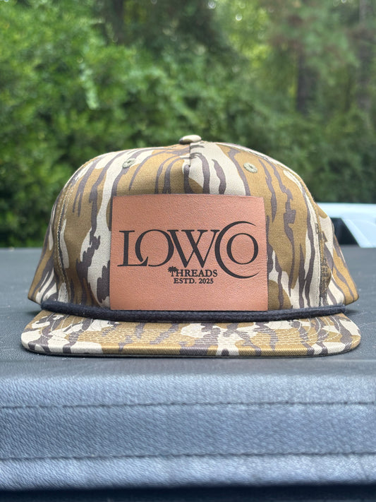 Lowco Threads Richardson 256p Camo Umpqua Rope Snapback Five-Panel Baseball Cap - Front Logo Leather Patch